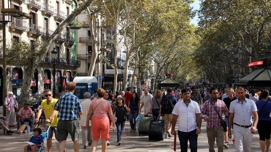 La Rambla, rua tradicional de Barcelona, cidade que virou um hub de startups - Liklug/Creative Commons