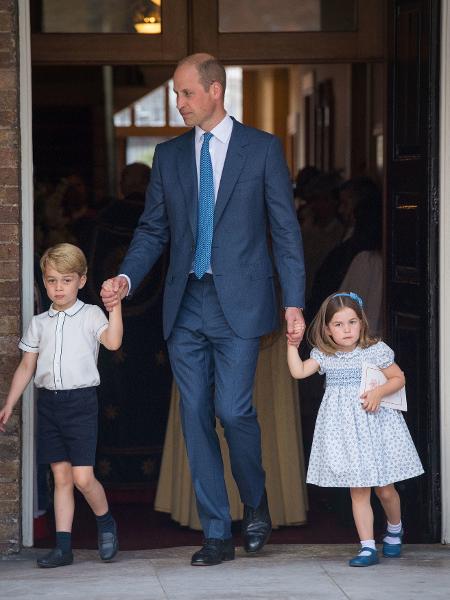 William com os filhos mais velhos  - Getty Images