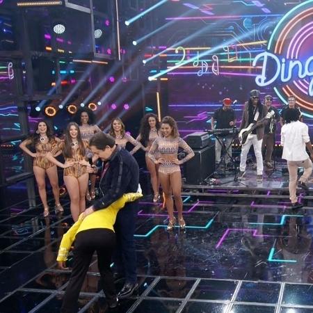 Garrido chamou Mary Joe Jackson, sósia de Michael Jackson para dançar no palco - Reprodução/TV Globo - Reprodução/TV Globo