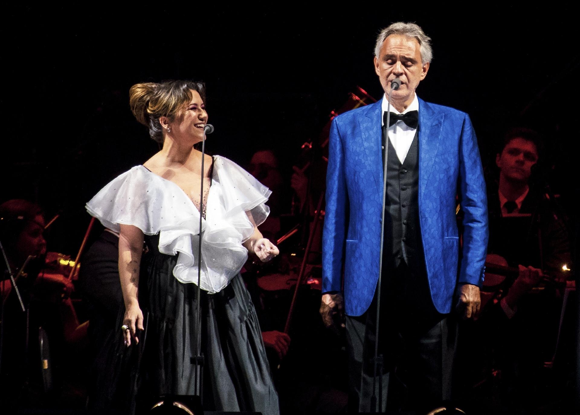 Maria Rita canta no show de Andrea Bocelli - Mariana Pekin/UOL