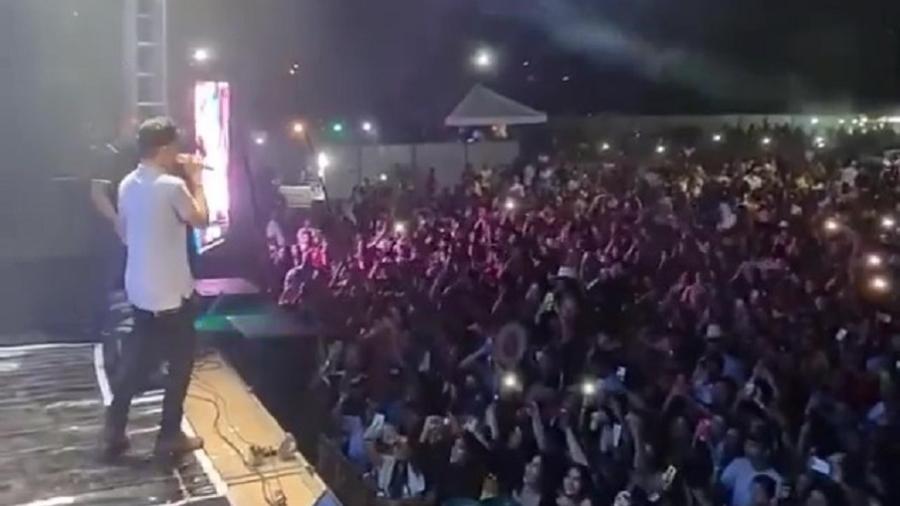 Show de João Gomes no Pará tinha multidão sem máscara e sem distanciamento - Reprodução/Instagram