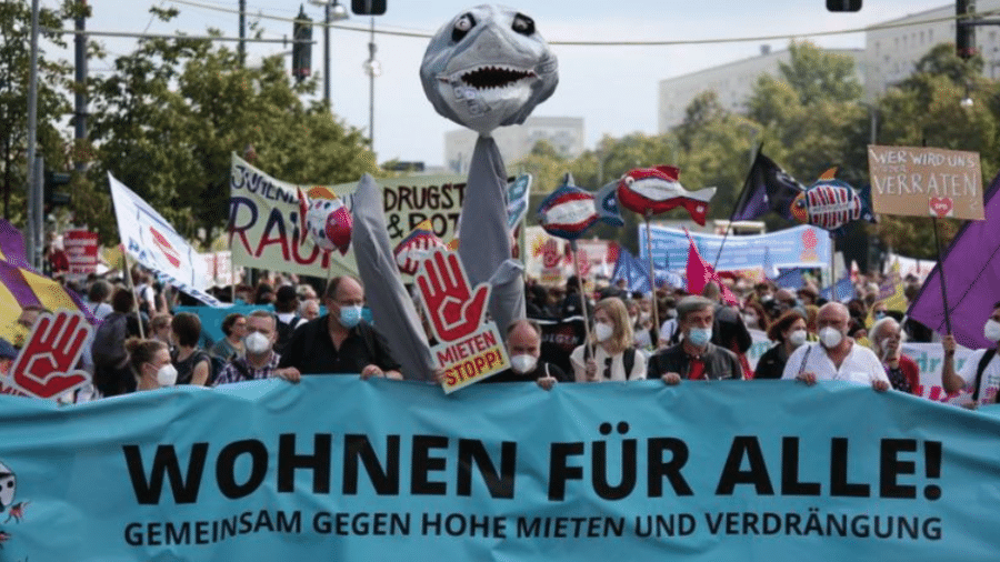 Alta dos preços de aluguéis tem sido alvo de protestos em Berlim - Getty Images