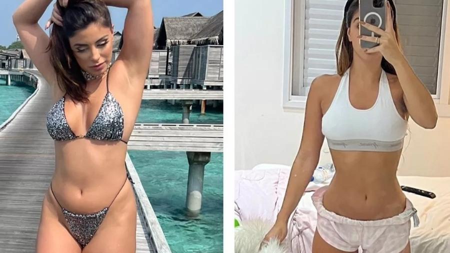 Pamela Drudi faz antes e depois de perder 7kg  - Reprodução/Instagram