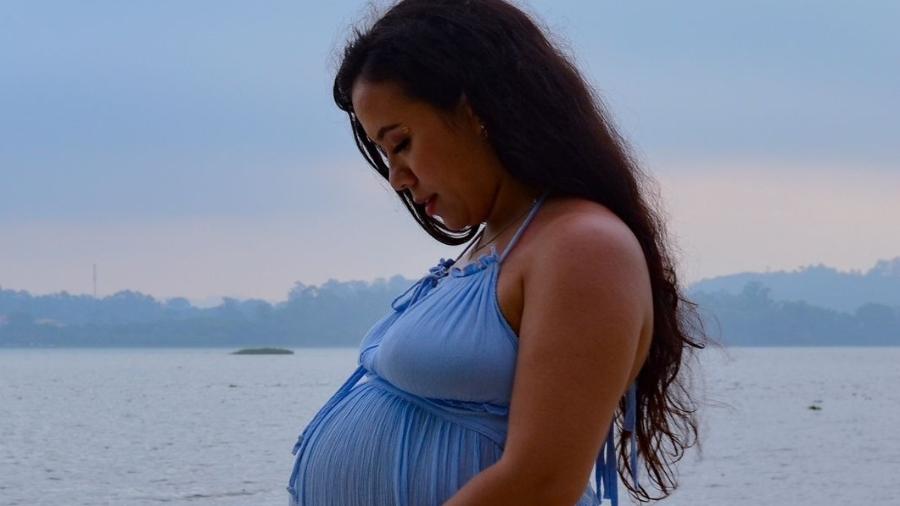 Katlyn Gonçalves dos Santos grávida - Acervo pessoal