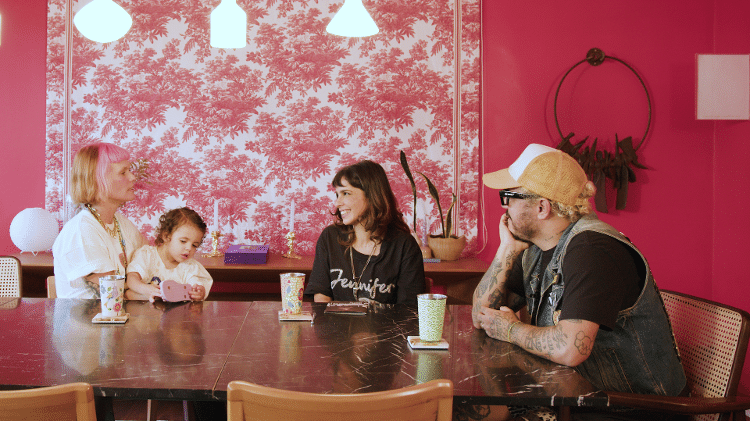 Luiza Machado, Maria Isabel, Maria Ribeiro e Marcelo D2