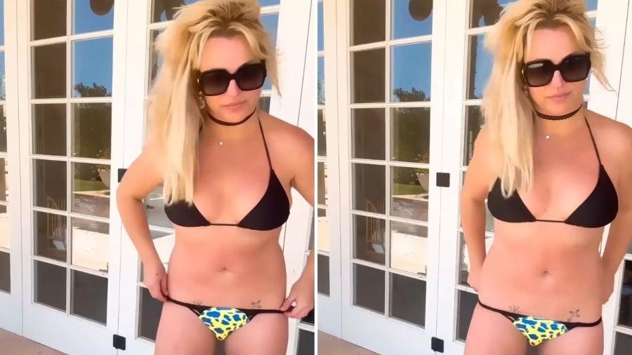 Britney Spears posa de biquíni e mostra corpo sarado 