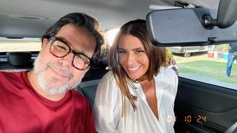 Murilo Benício e Giovanna Antonelli gravam juntos - Reprodução/Instagram