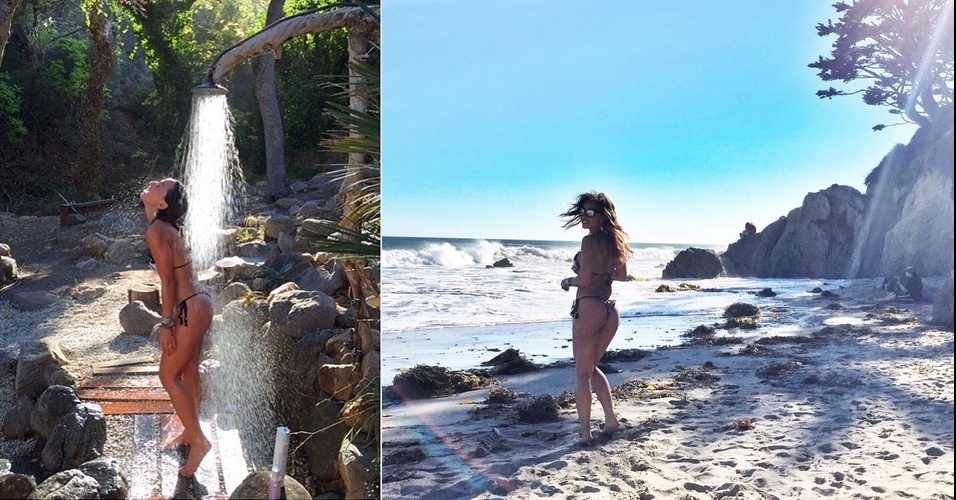 13.jul.2015 - A apresentadora Sabrina Sato compartilhou imagens de suas férias com os seguidores do Instagram, nesta segunda-feira. Hospedada na cidade de Beverly Hills, nos Estados Unidos, ela mostrou sua boa forma publicando duas fotos em que veste apenas biquíni: 