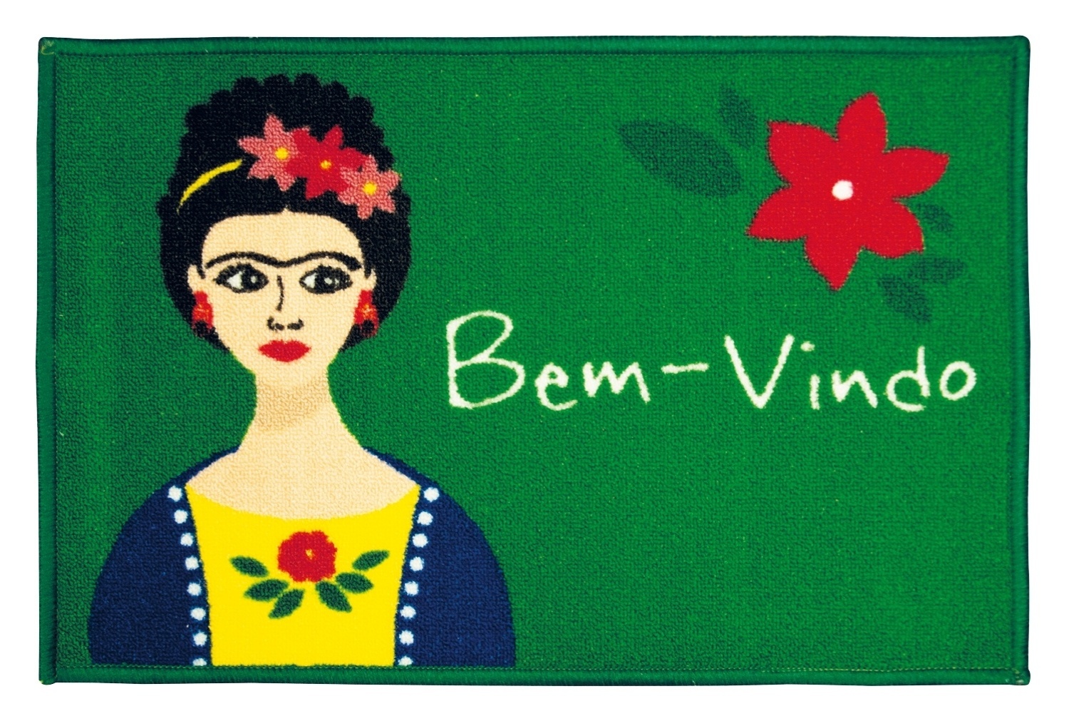 O tapete Toc Toc Frida da Aroeira é produzido em poliamida com base em látex antiderrapante. O produto (40 cm x 60 cm) custa R$ 34,90 na Coqueluche Presentes (www.coqueluchepresentes.com.br) - Divulgação