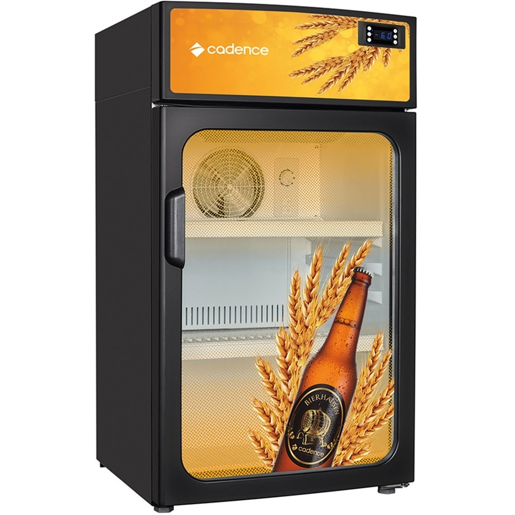 Produzida pela Cadence, a cervejeira Bierhausen tem capacidade de armazenamento interno de até 120 litros. O refrigerador possui sete níveis distintos de temperatura e é capaz de atingir até -6ºC. No Walmart (www.walmart.com.br), o equipamento está à venda por R$ 1.598 - Divulgação