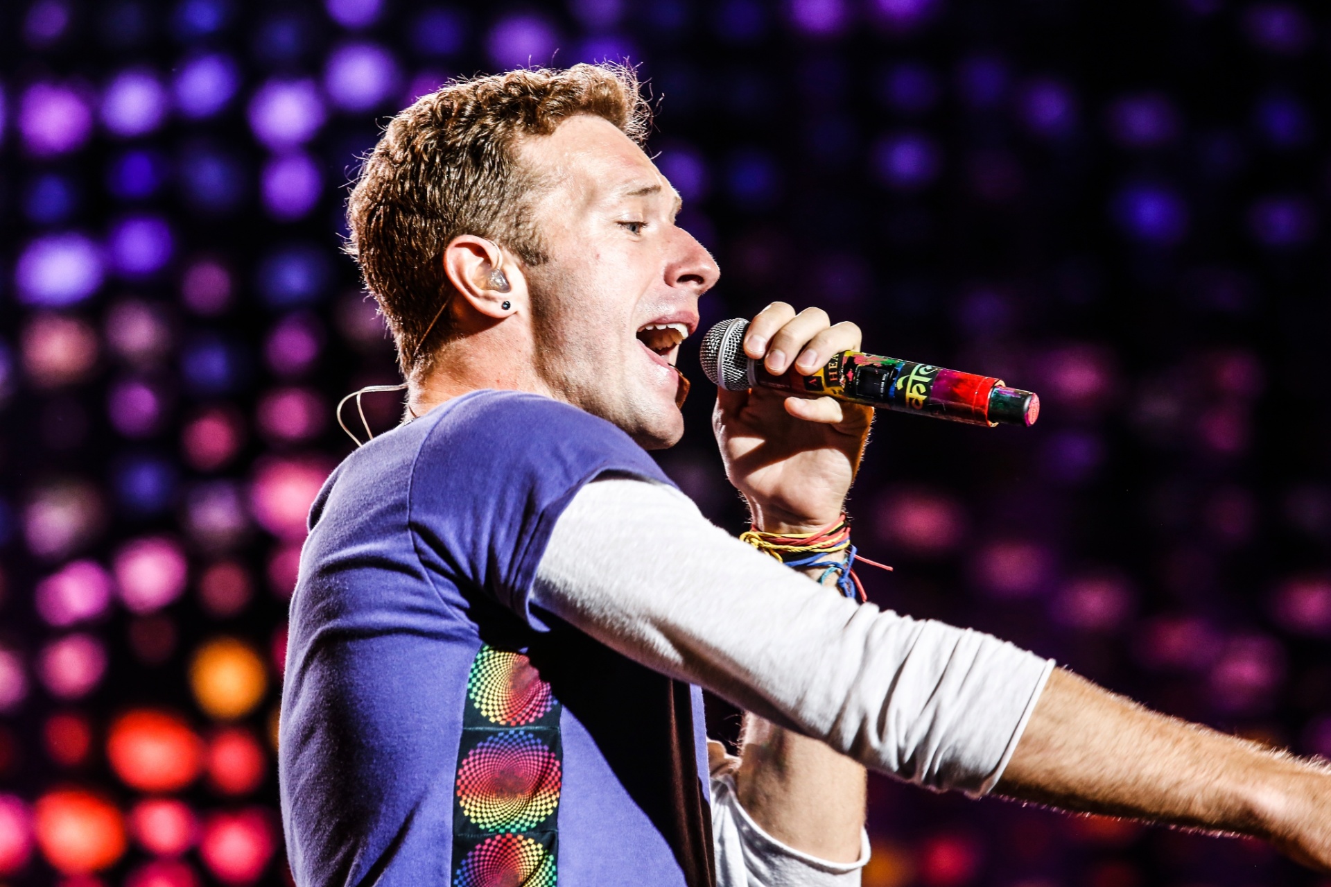 07.abr.16 - A banda Coldplay se apresenta nesta quinta-feira em São Paulo, no estádio Allianz Parque - Lucas Lima/UOL