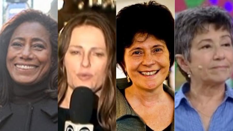 Repórteres veteranas do jornalismo na TV - Montagem/UOL