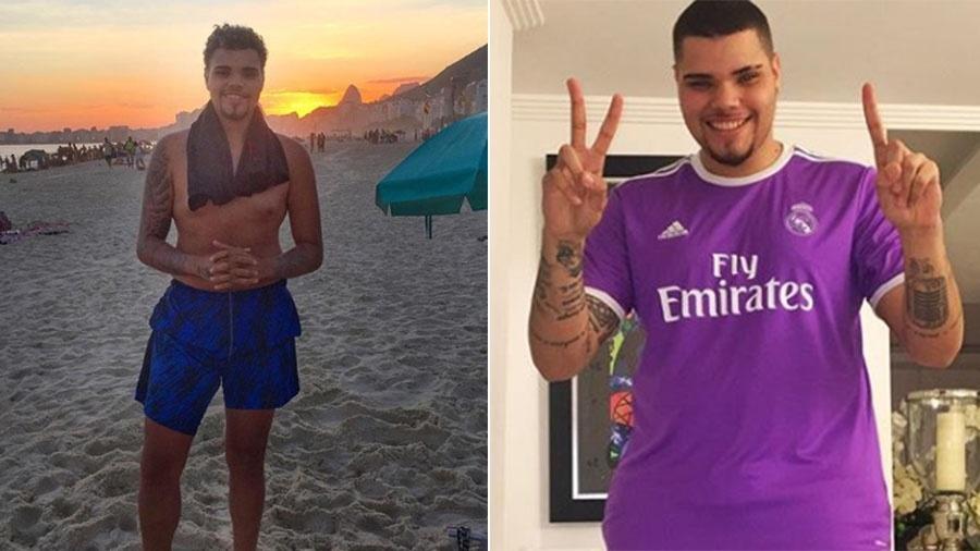 Pablo Jorge atualmente e quando pesava quase 20 quilos a mais, em 2017 - Reprodução/Instagram