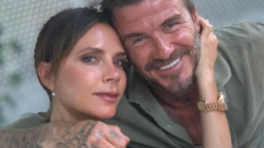 Victoria e David Beckham em foto postada pelo ex-jogador - Reprodução/Instagram