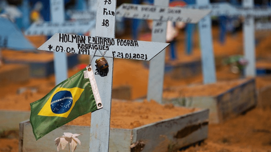Segundo as análises, próximas semanas podem ser marcadas por um novo agravamento da pandemia de covid-19 no Brasil - Michael Dantas/Getti Images/BBC News