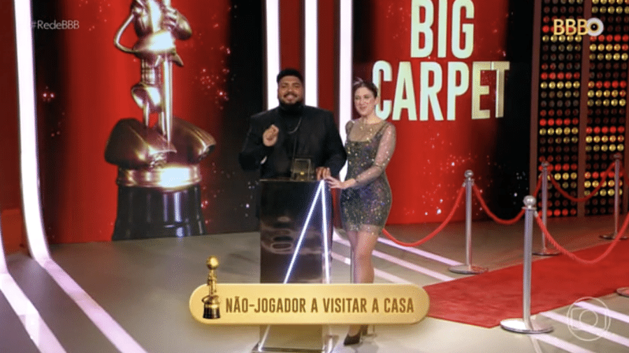 BBB 23: Paulo Vieira e Dani Calabresa apresentam o "Big Carpet" na final - Reprodução/Globoplay