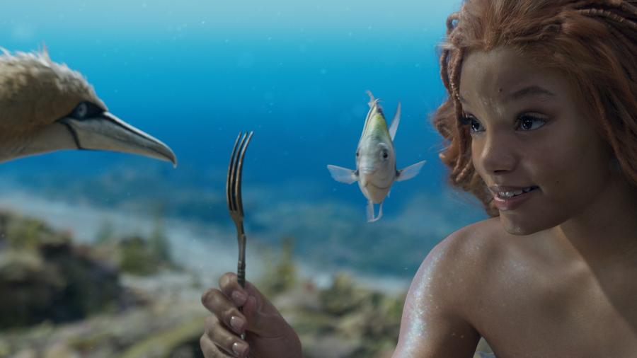 "A Pequena Sereia" traz Halle Bailey interpretando Ariel - Walt Disney Pictures/Divulgação