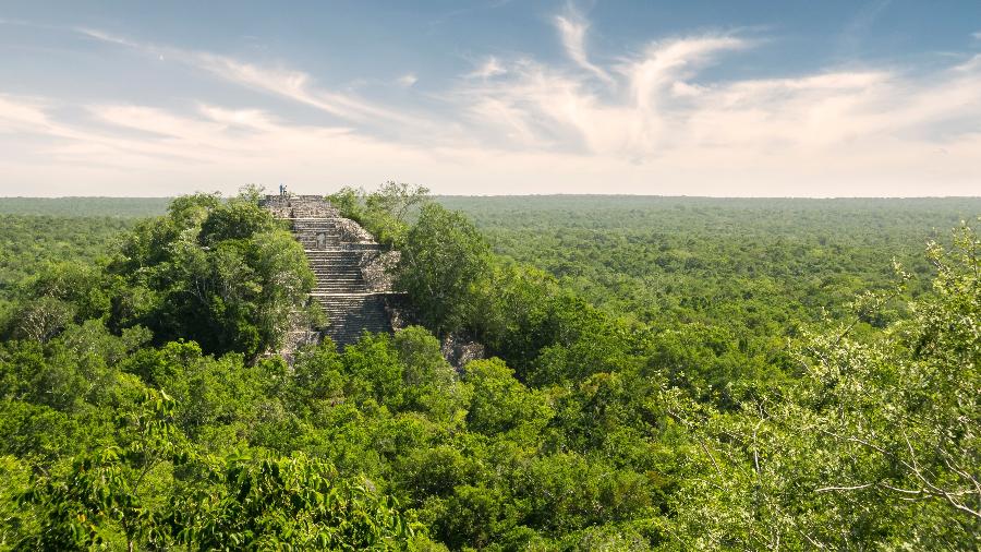 Ruínas de Calakmul, no México