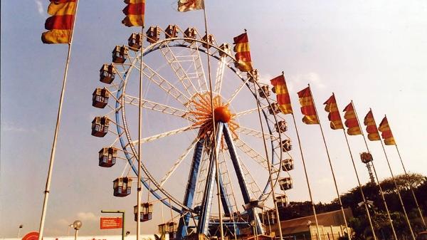 A roda Gigantona em seus tempos no Playcenter A roda Gigantona em seus tempos no Playcenter