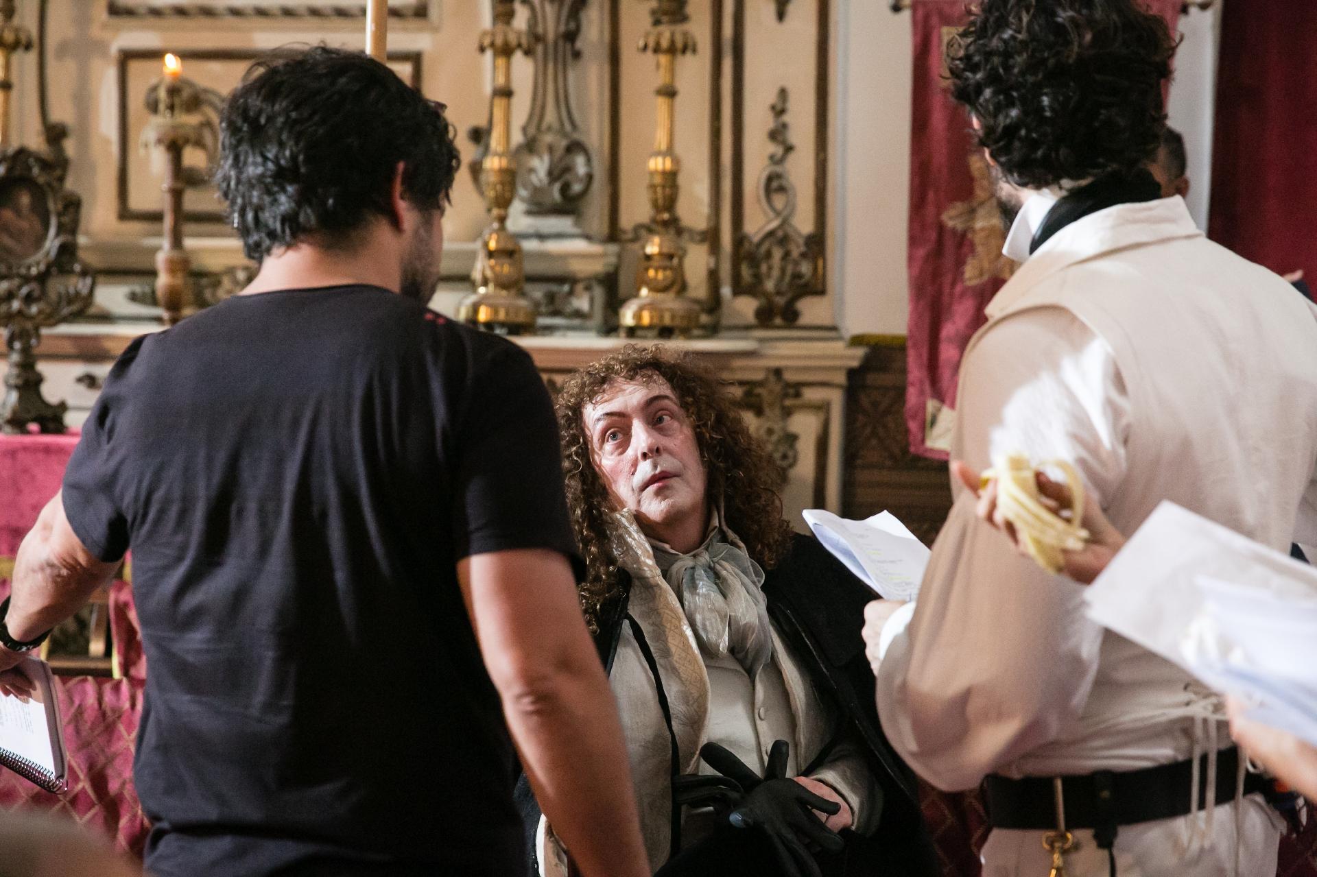 Bastidores da gravação do casamento de Leopoldina (Letícia Colin) e Dom Pedro (Caio Castro) em "Novo Mundo". A sequência, realizada na Igreja Nossa Senhora do Bom Sucesso, no Rio, está prevista para ir ao ar na quinta-feira (30) - Tata Barreto/TV Globo