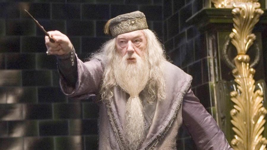 O diretor de Hogwarts, Alvo Dumbledore  - Reprodução