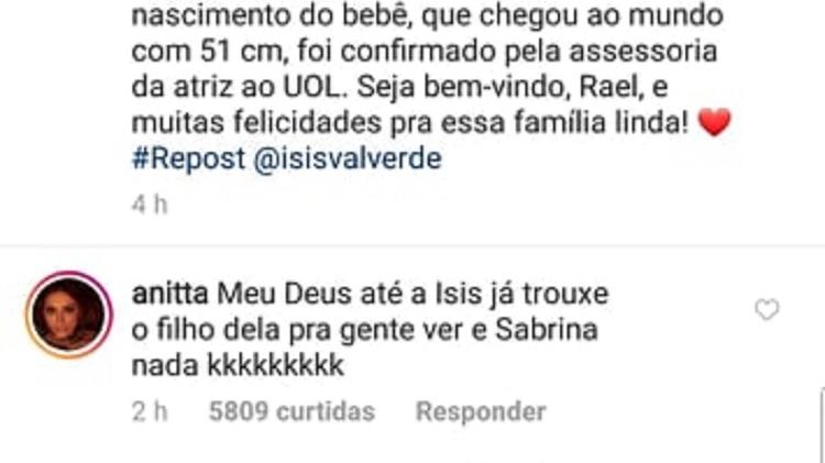 Anitta brincou com Sabrina Sato - Reprodução/Instagram/hugogloss - Reprodução/Instagram/hugogloss