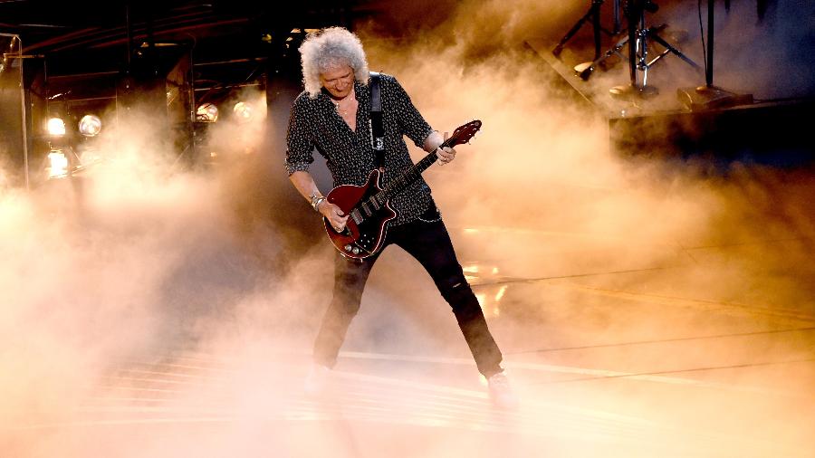 Brian May toca com o Queen na abertura da cerimônia do Oscar 2019 - Kevin Winter/Getty Images