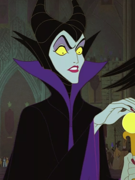 A vilã Malévola, de A Bela Adormecida, serviu de inspiração para Maia interpretar o Anjo da Morte. - Reprodução - Reprodução