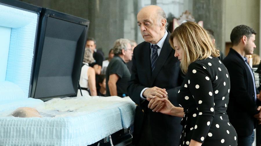 José Serra durante o velório de Gugu Liberato - Manuela Scarpa e Marcos Ribas/Brazil News