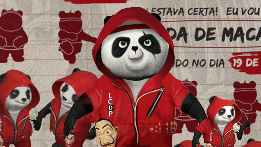 Panda, um dos pet disponíveis em Free Fire - Arte/UOL