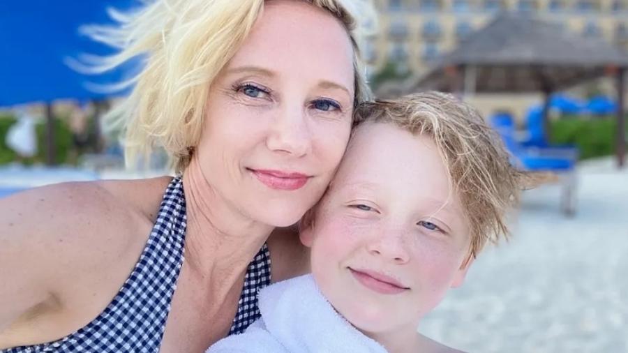 Anne Heche e o filho caçula, Atlas - Reprodução/Instagram