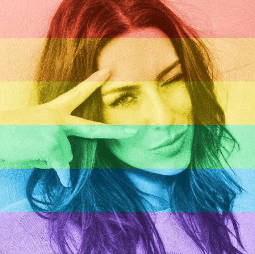 26.jun.2015 - Fernanda Paes Leme mostra apoio à legalização do casamento gay aprovada nos Estados Unidos, nesta sexta-feira (26),, com uma foto em seu Instagram