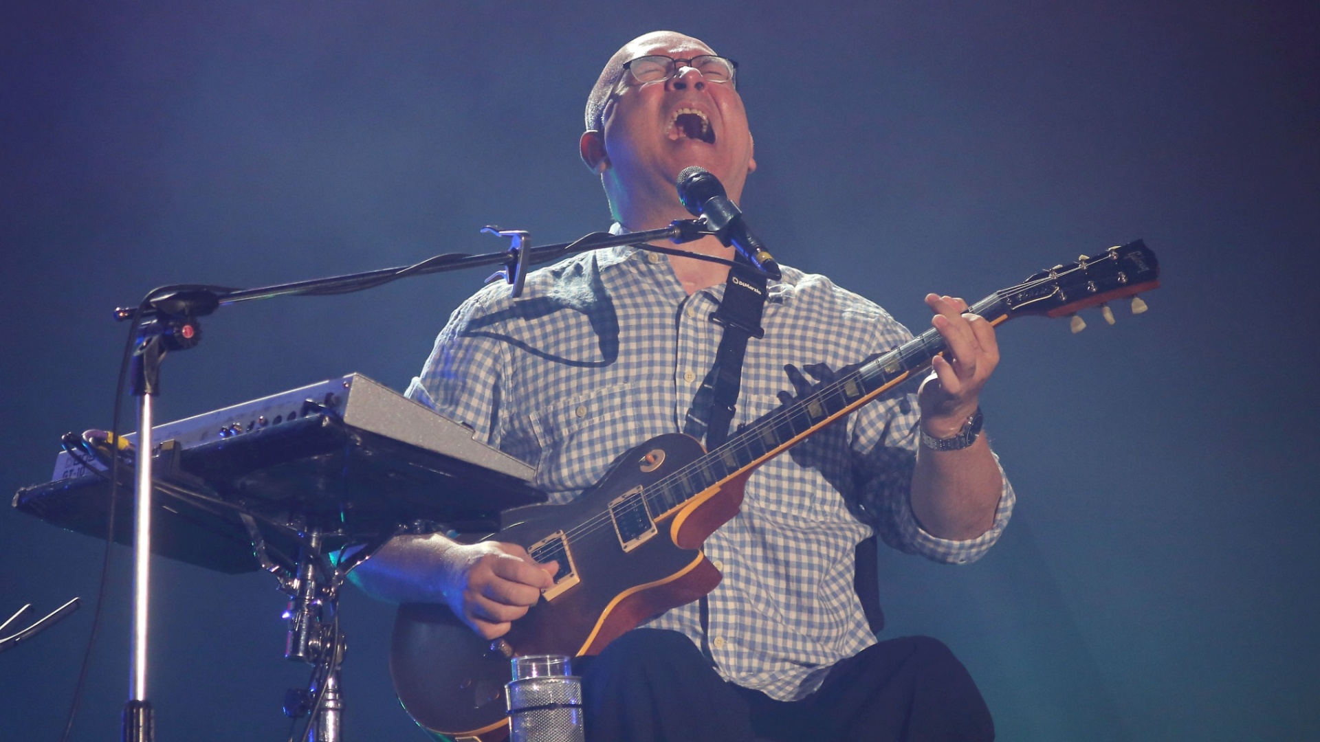 20.set.2015 - Com retrospectiva e clássicos, Os Paralamas do Sucesso abrem o palco Mundo no terceiro dia de shows do Rock in Rio 2015. - Fernando Maia/UOL
