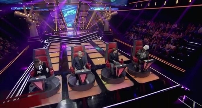 1.out.2015- Os técnicos Claudia Leitte, Lulu Santos, Michel Teló e Carlinhos Brown - Reprodução/TV Globo