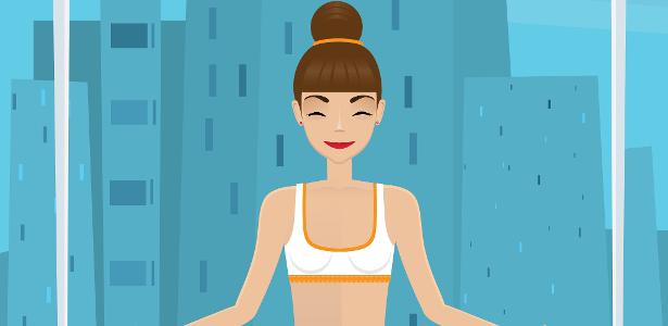Mulher meditando - ilustração - iStock - iStock