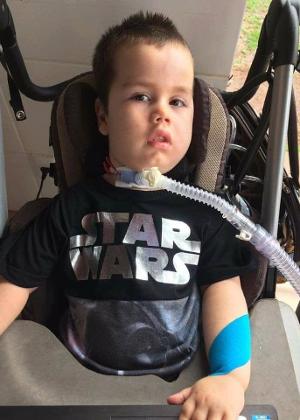 Davi Pereira Martins, 4, tem atrofia muscular espinhal (AME)