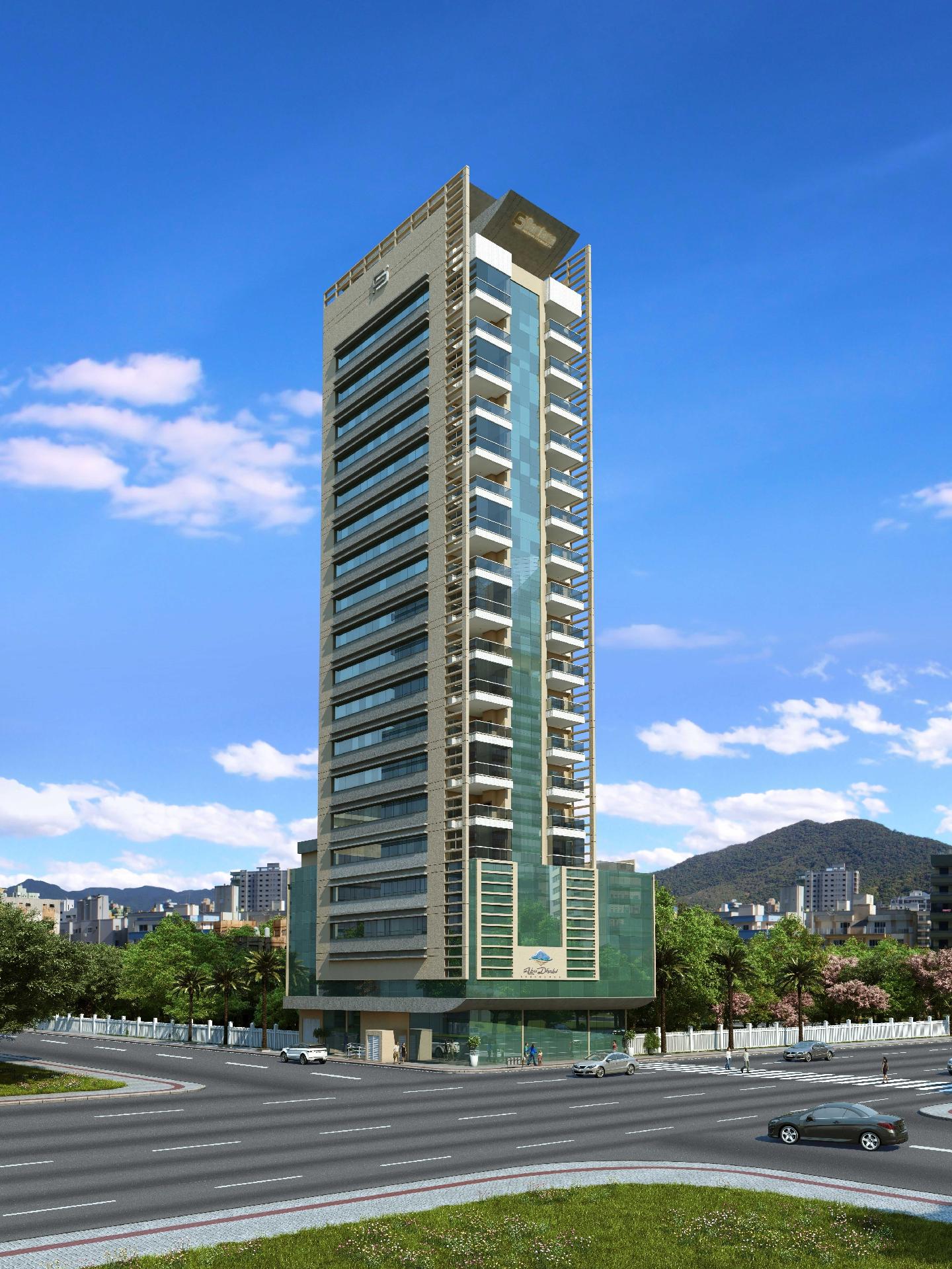 Empreendimento Abu Dhabi Residence fica de frente para o mar em Meia Praia, Itapema, Santa Catarina - Divulgação