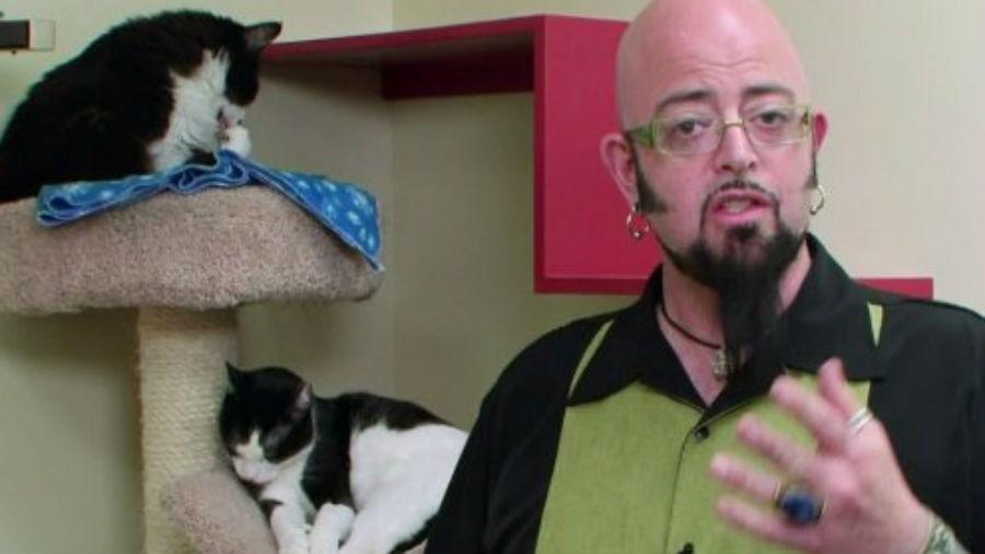 O adestrador de felinos Jackson Galaxy, do programa "Meu Gato Endiabrado", do Animal Planet - Divulgação