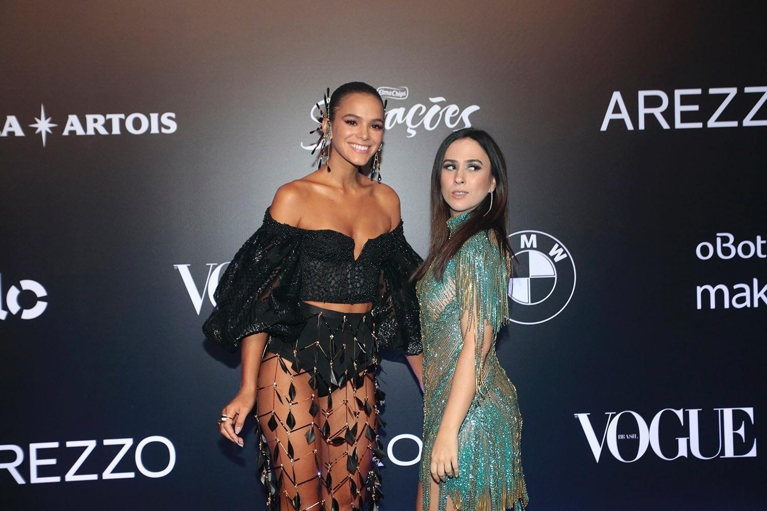 Tatá Werneck e Bruna Marquezine no Baile da Vogue - Rafael Cusato, Iwi Onodera e Manuela Scarpa/Brazil News