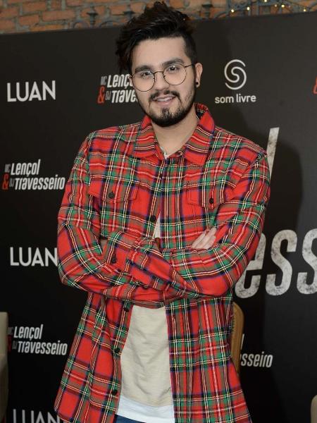Luan Santana participa de coletiva em São Paulo para divulgar o single "MC Lençol e DJ Travesseiro? - Francisco Cepeda/AgNews