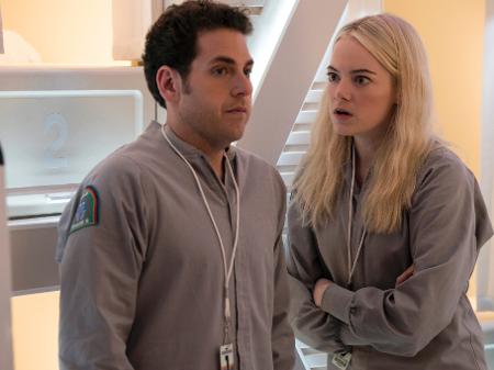 Jonah Hill e Emma Stone em cena do sexto episódio de "Maniac", nova minissérie da Netflix - Michele K. Short/Netflix