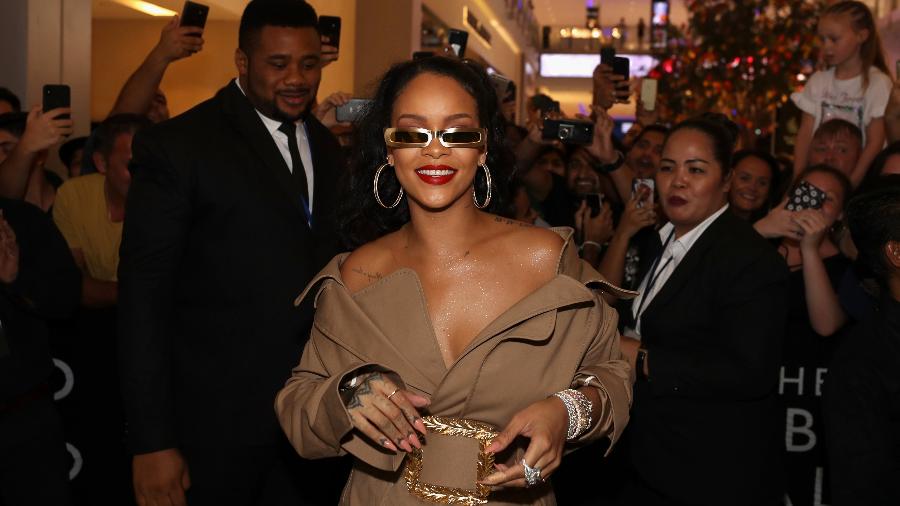 Rihanna durante evento da Fenty Beauty em Dubai - Getty Images