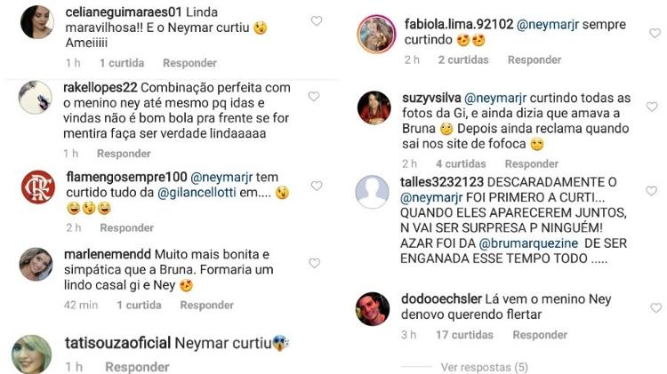 Fãs shippam Giovanna Lancellotti e Neymar Jr. - Reprodução/Instagram - Reprodução/Instagram