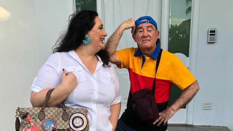 Lilian Aragão e Renato em foto publicada no Instagram
