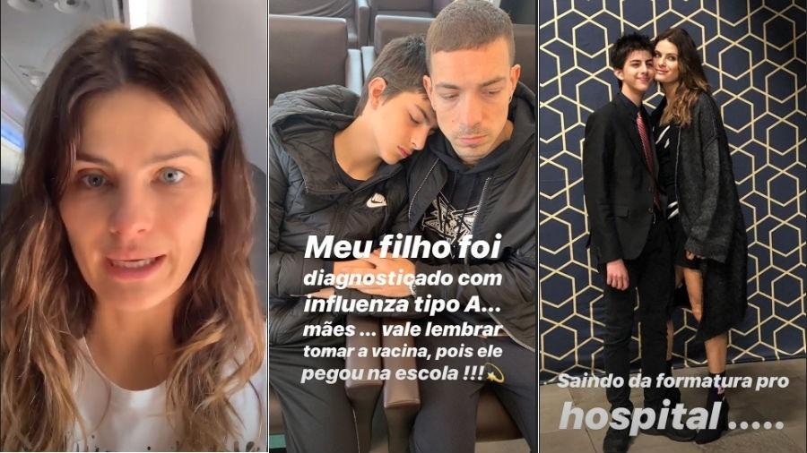 Isabelli Fontana contou que o filho caçula, Lucas, pegou influenza A - Reprodução/Instagram