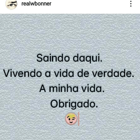 William Bonner exclui Instagram - Reprodução/Instagram