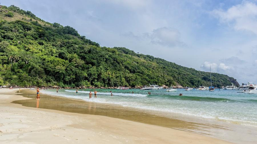 Praia Lopes Mendes, em Ilha Grande, no litoral do Rio de Janeiro