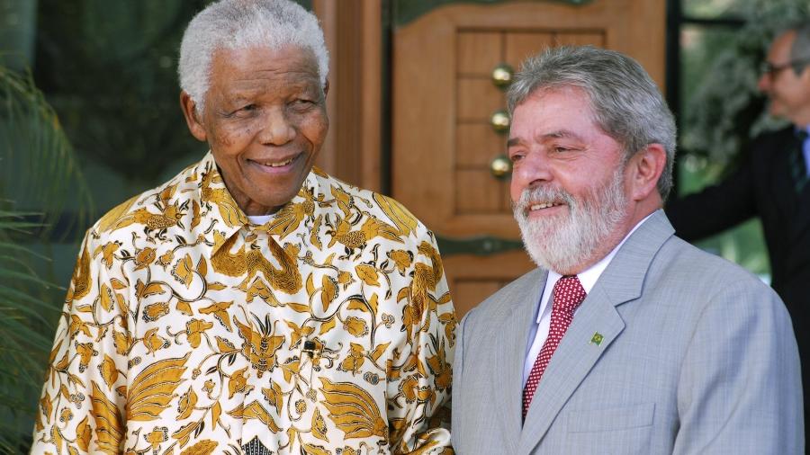 Encontro entre Lula e Mandela na África do Sul, em 2008 - Reuters