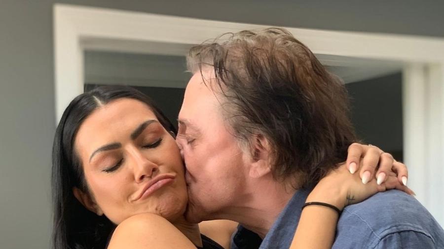 Cleo e Fábio Jr recriaram fotos juntos