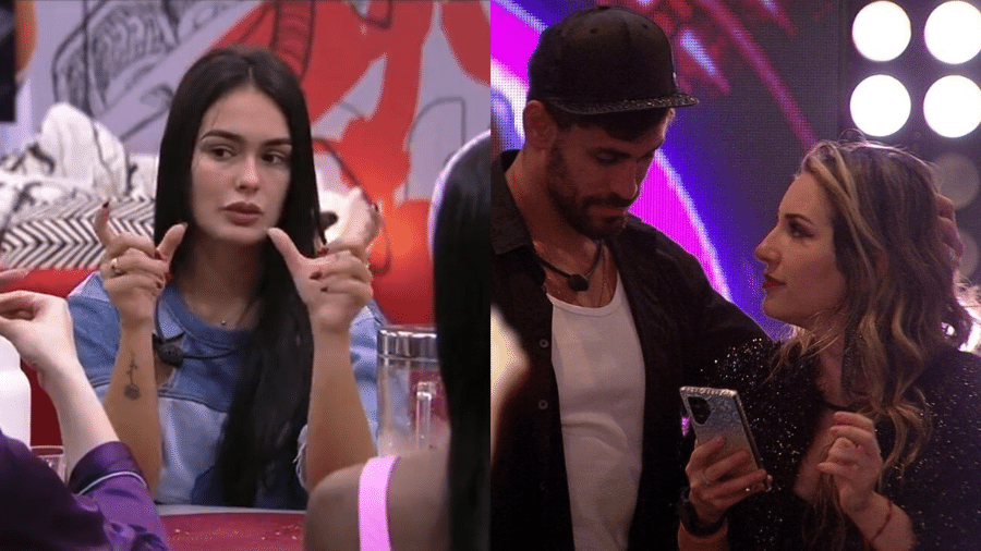 BBB 23: Larissa questiona ficada entre os ex de Amanda e Cara de Sapato - Reprodução/Globo